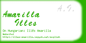 amarilla illes business card